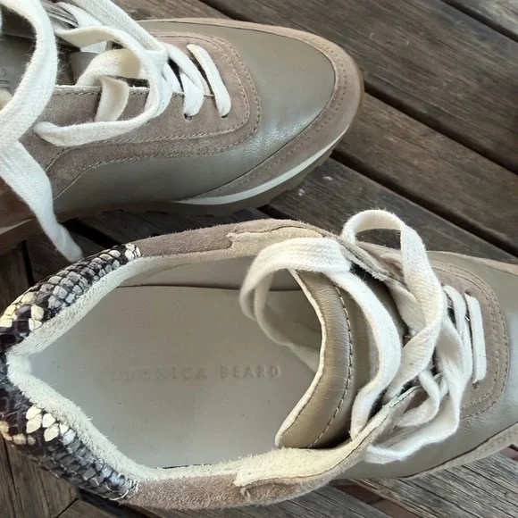 Veronica Beard Valentina Suede Leather Sneakers Size 7 - Picture 7 of 9